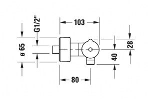TERMOSTATICA DUCHA C.1 DURAVIT